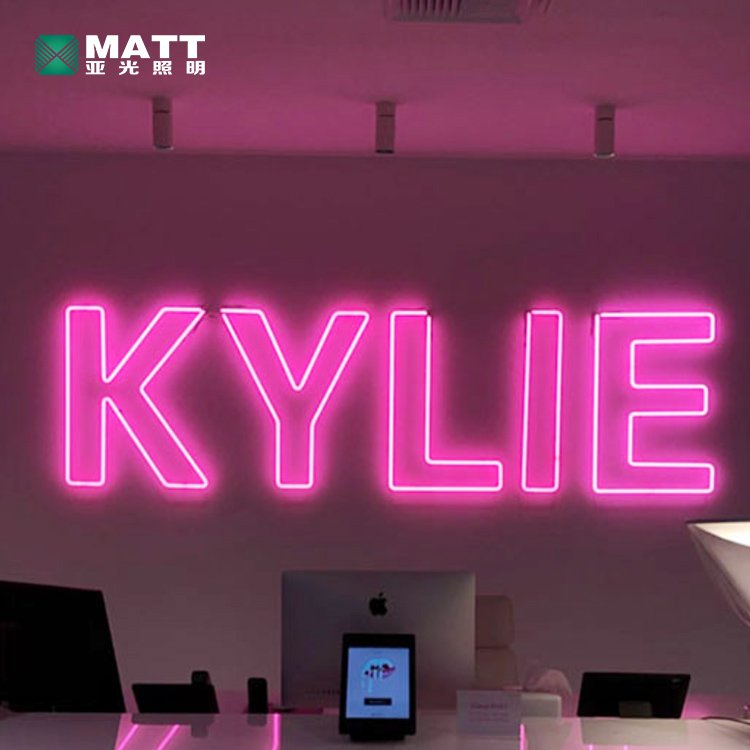 MATT Drop Shipping NO MOQ Custom Logo Acrylic Led Neon Sign Light for Business Wall Art Decor