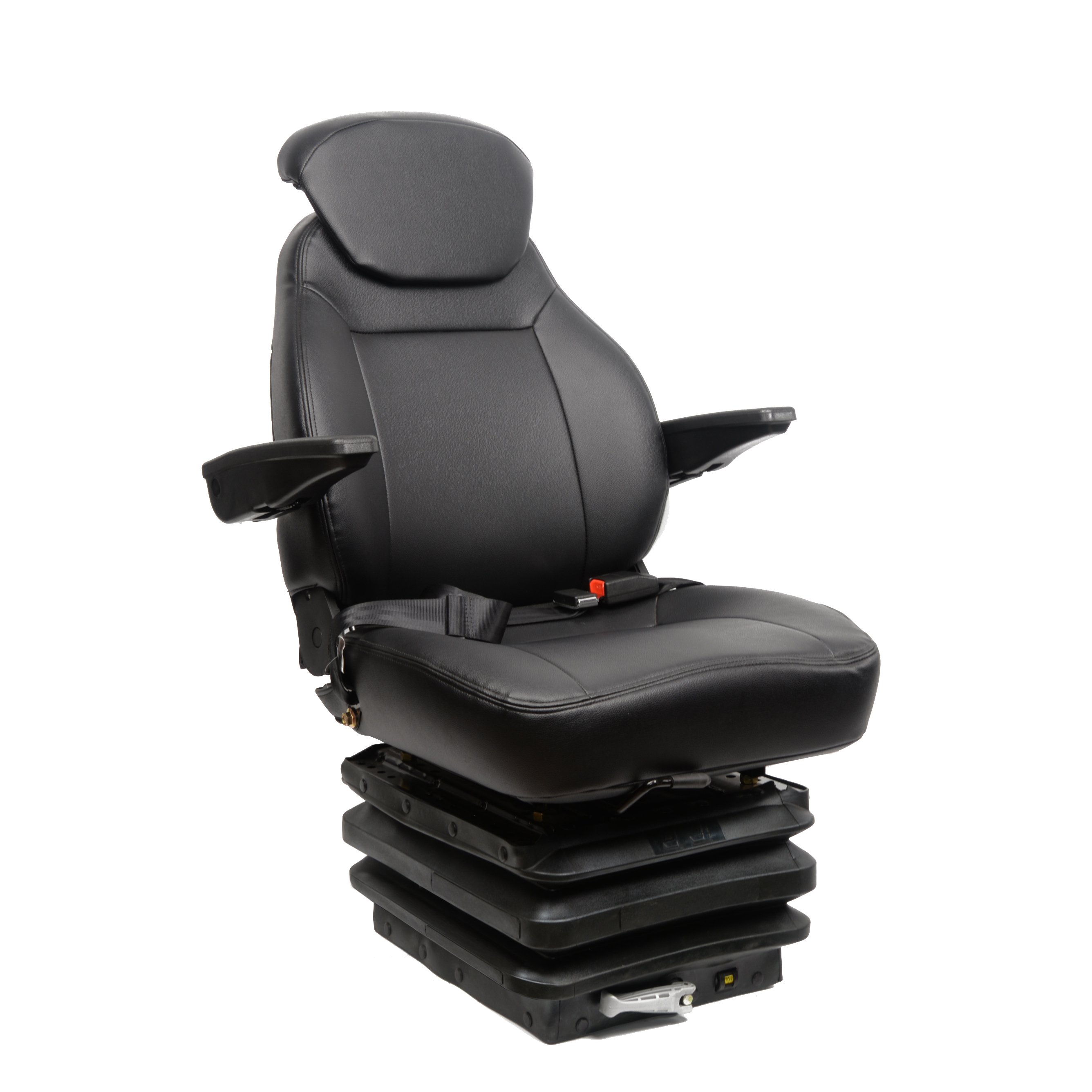 Adjustable PVC Vinyl Truck Bus Excavator Air Suspension Driver Seats OEM Mechanical Suspension Shock Absorber Seat