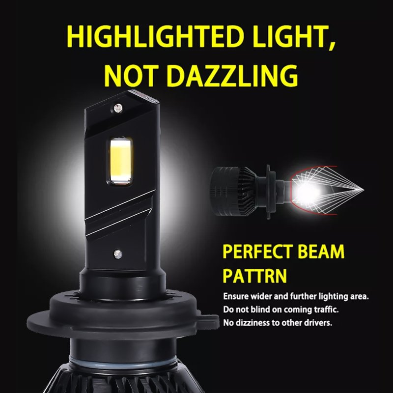 High Power H4 Led Headlight Bulb With Canbus 6000K H11 H3 9005 9006 Led Lights for Auto Accessories