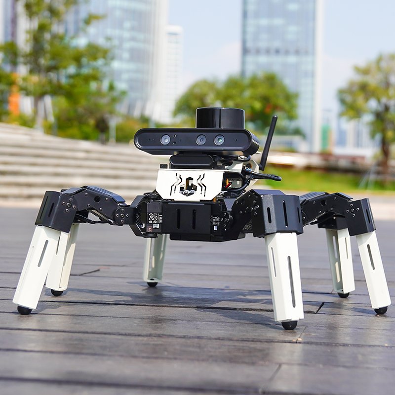 18DOF Muto RS bionic hexapod robot with 35KG serial bus servos for ROS2 design for Raspberry Pi 5 and nvidia Jetson NANO