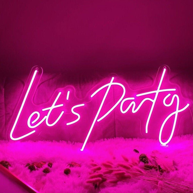 Custom Decoration Letter Acrylic DIY Party Accessories Pink 3D Art Wall-Mount Hang up Home Lighting Led Flex Neon Sign