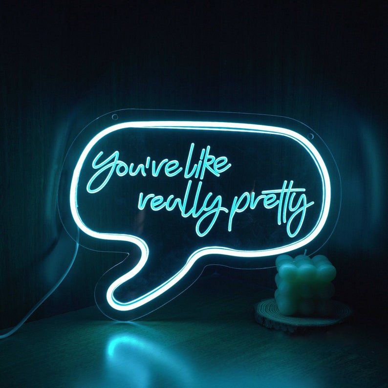 Custom Decoration Letter Acrylic DIY Party Accessories Pink 3D Art Wall-Mount Hang up Home Lighting Led Flex Neon Sign
