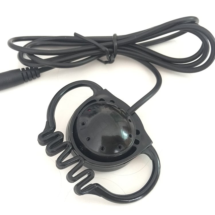 G Hook Earpiece Earphones Tour Guide System Headphone With Microphone One Side Wired Ear Hook Earphone Radio Accessories Headset