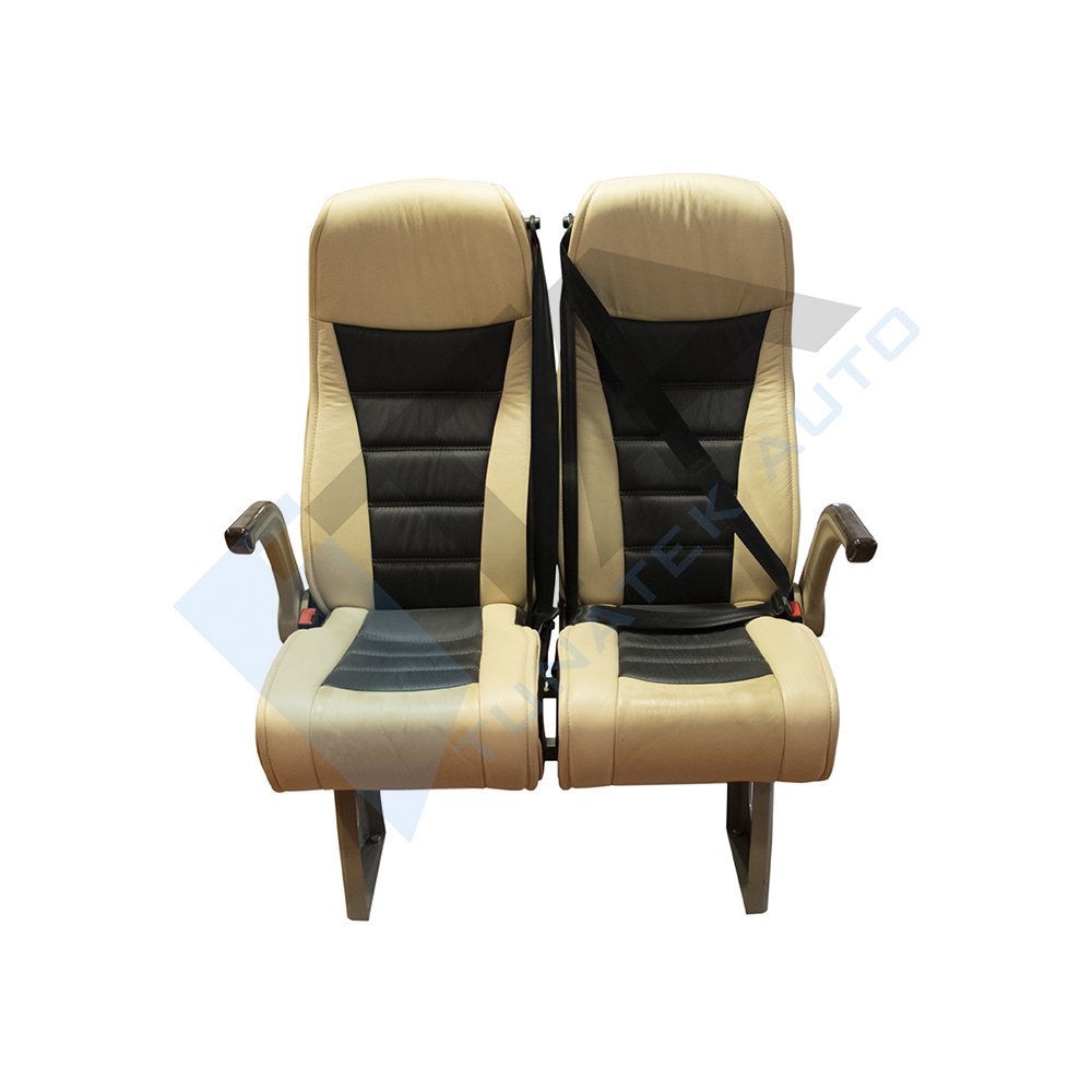 Bus Coach Minibus Reclining M1 M2 Passenger Seat With Back Accessories Magazine Net Food Tray Grab Handle