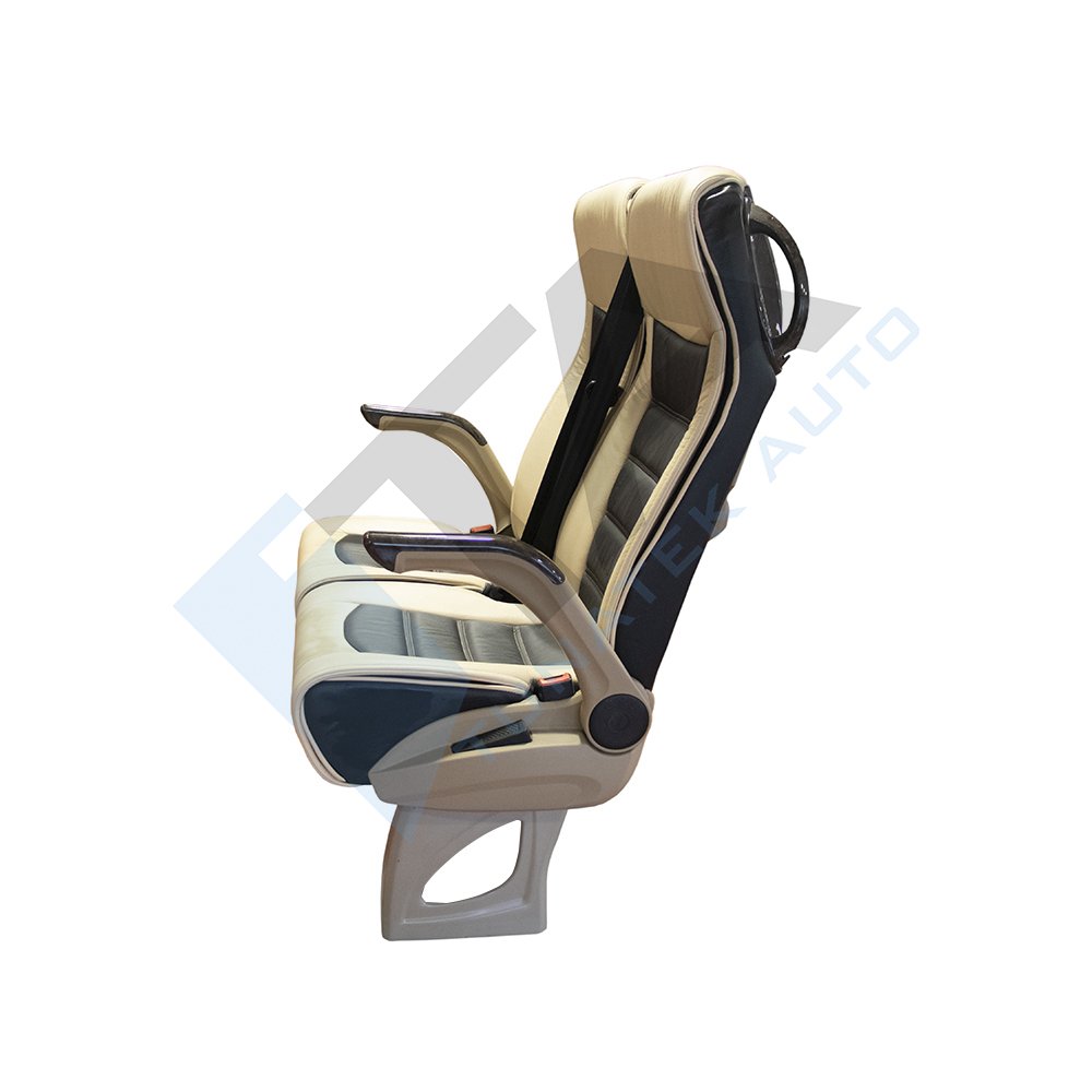 Bus Coach Minibus Reclining M1 M2 Passenger Seat With Back Accessories Magazine Net Food Tray Grab Handle