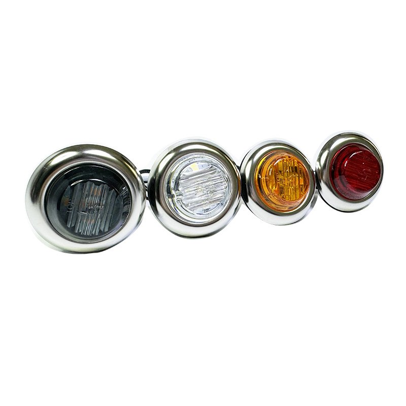 6 Led Trailer Truck Side Marker Clearance Lights, Universal Car Accessories 1.25 Inch 12V Universal Led MACON