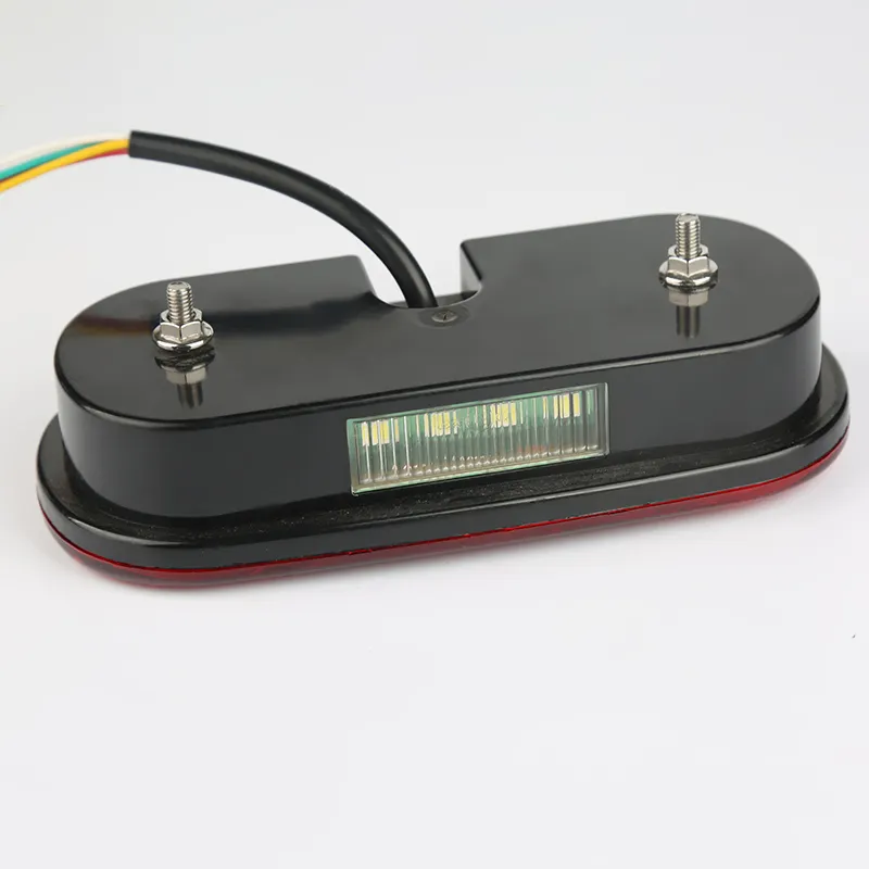 ECE E-MARK 12V Trailer Rear Lights Set Brake Light for Caravan Van Truck Yellow+Red LED Stop Warning Indicator Lamps
