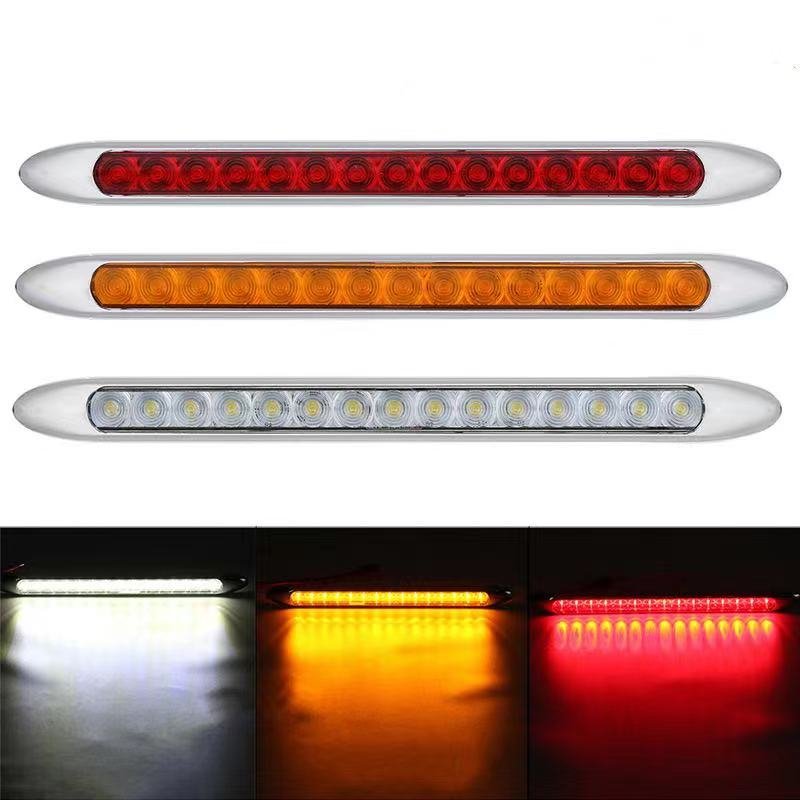 12V Led Back Light Trailer Vehicle Side Lamp Clearance Indicator Red White Amber Truck Trailer Lights Rear Marker Light