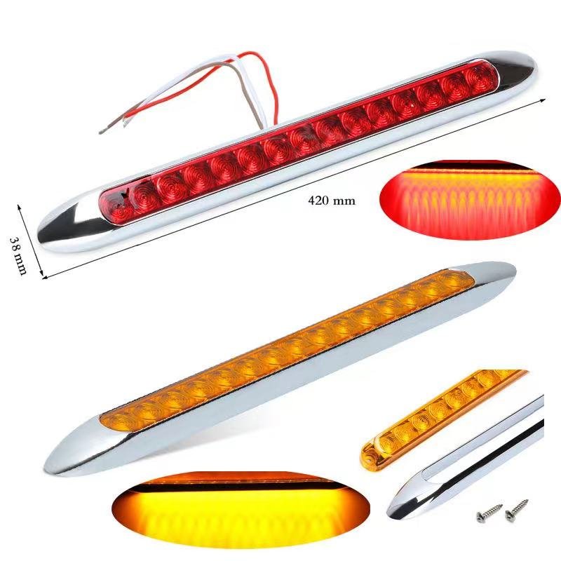 12V Led Back Light Trailer Vehicle Side Lamp Clearance Indicator Red White Amber Truck Trailer Lights Rear Marker Light