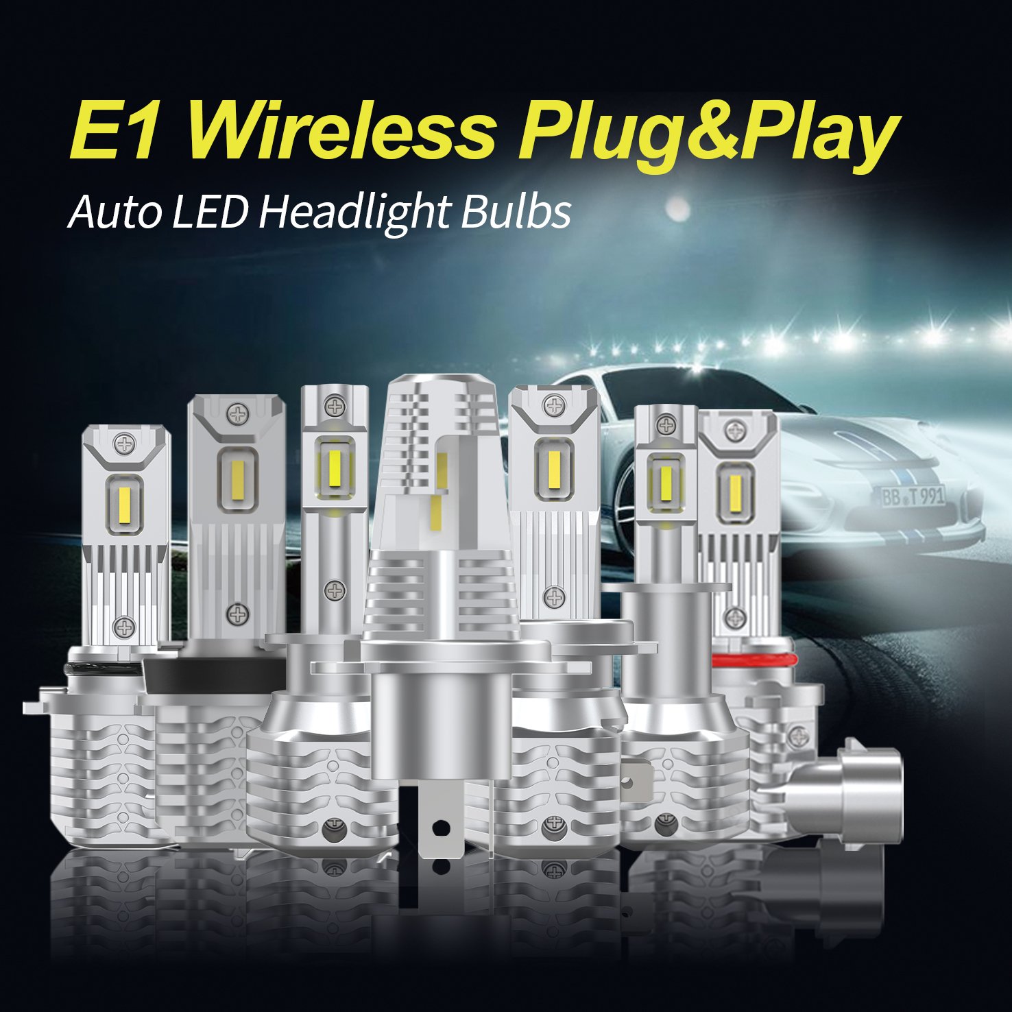 Easy Installation LED Headlight Bulbs Halogen Bulb Replacement LED Fog Light 20W 3200lm 300% More Brightness Without Fan