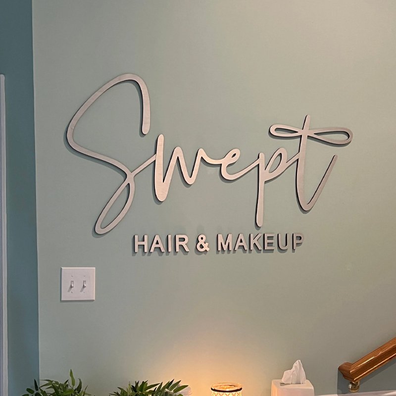 Customized Led Metal Signage Beauty Salon Logo Wall Sign Electronic Metal Signs Signage