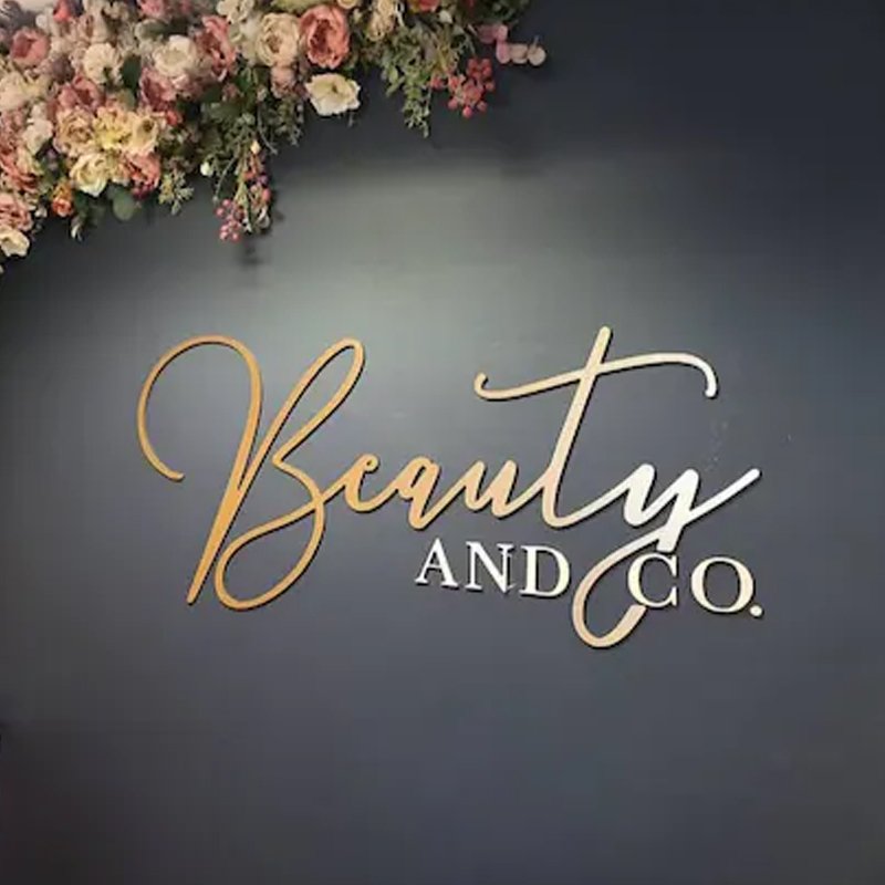 Customized Led Metal Signage Beauty Salon Logo Wall Sign Electronic Metal Signs Signage