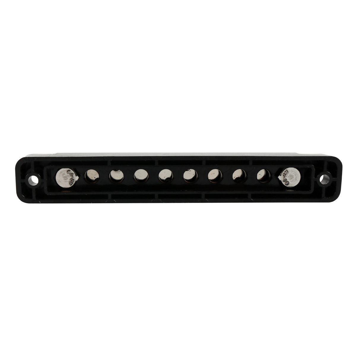 10-Way Bus Bar - 2 M6 Studs + 10 M4 Screws - 48V 150A - for Car Electrical Systems - Auto Part Accessory