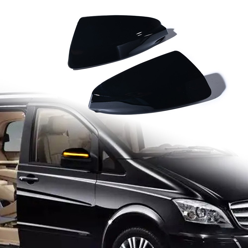 Black Side Mirror Turn Signal Light for 08-11 Mercedes ML Class W164 07-14 Vvito Bus W639 C-Class T-model S204