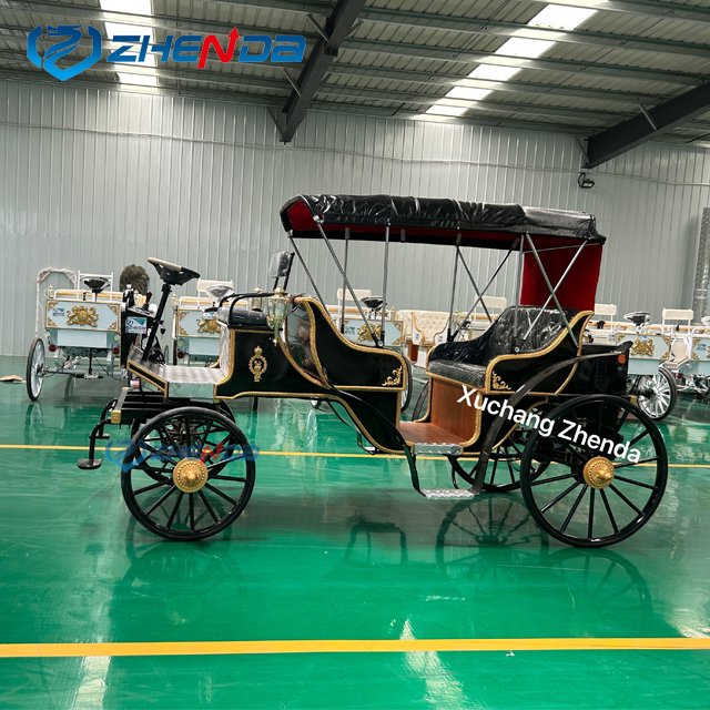 Newest Sightseeing Horse Carriage Electric and Horse-drawn Outdoor Sightseeing Horse Carriage for Sale