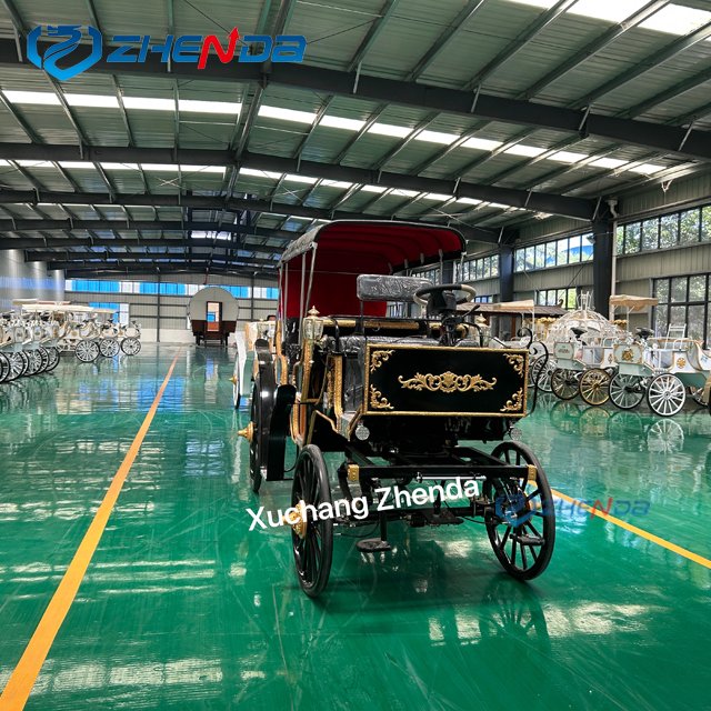 Newest Sightseeing Horse Carriage Electric and Horse-drawn Outdoor Sightseeing Horse Carriage for Sale