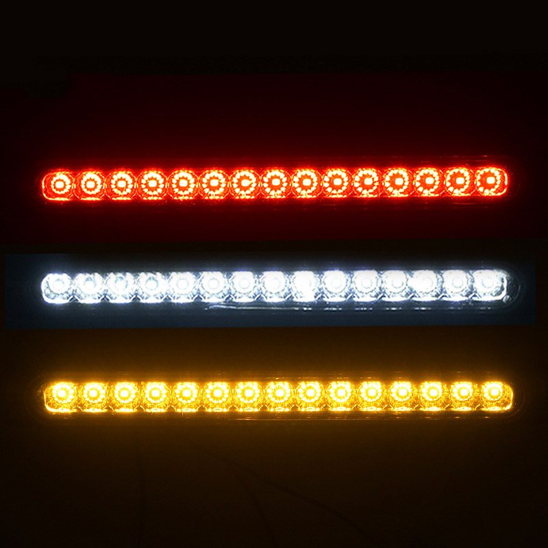 15 LED Trailer Brake Tail Light LED Bar Stop Turn Tail Lights Waterproof Brake Strip Red Light for Boat Truck RV UTV ATV