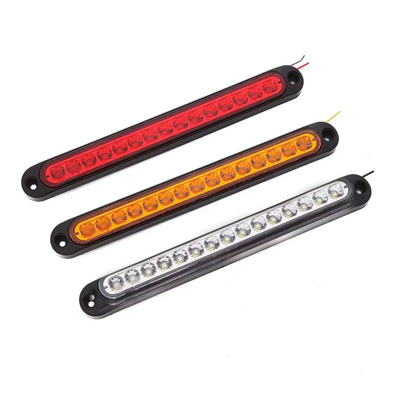 15 LED Trailer Brake Tail Light LED Bar Stop Turn Tail Lights Waterproof Brake Strip Red Light for Boat Truck RV UTV ATV