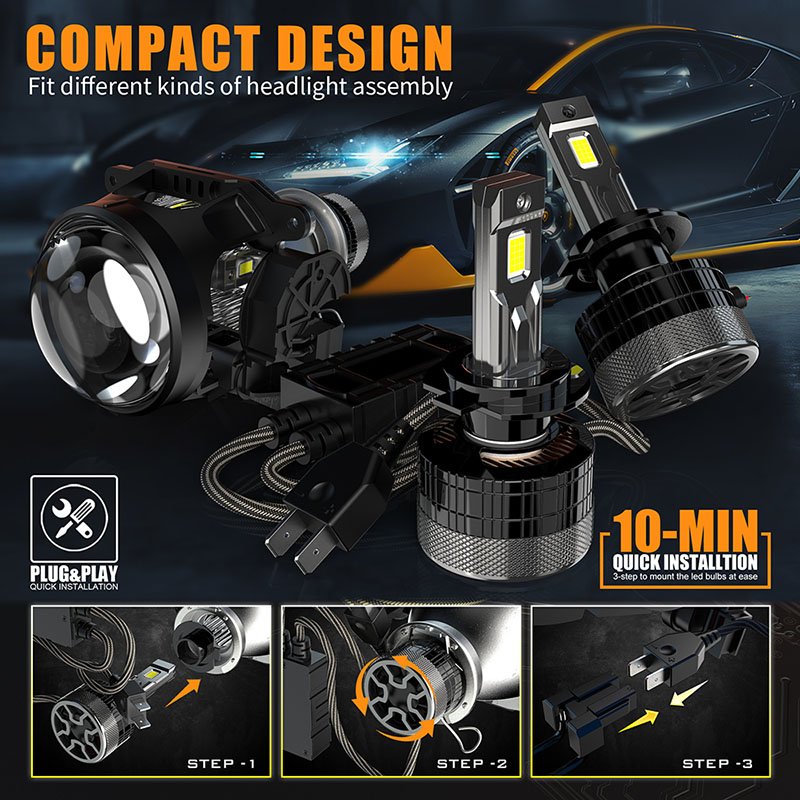 High Power 240w 12v Bombillo Luces Led Para Autos H7 Faro Led H11 Luz Bonbillos Led Para Carros H4 Para Led Headlight Bulb