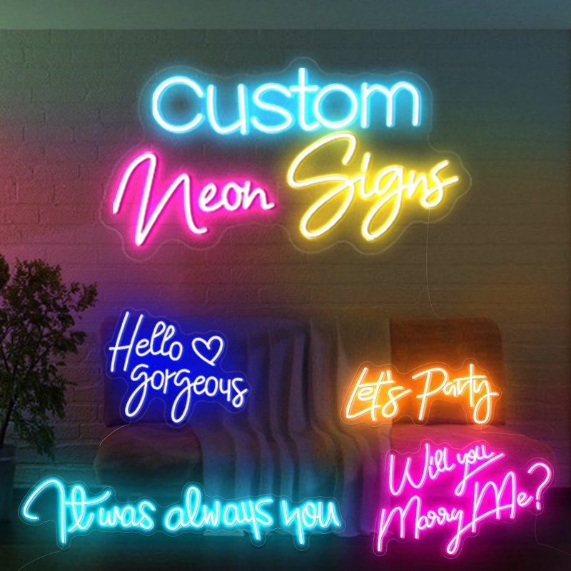 Romantic Led Neon Light Custom Neon Sign for Wedding Good Vibes Propose Marriage Home Event Decor Neon Sign Custom