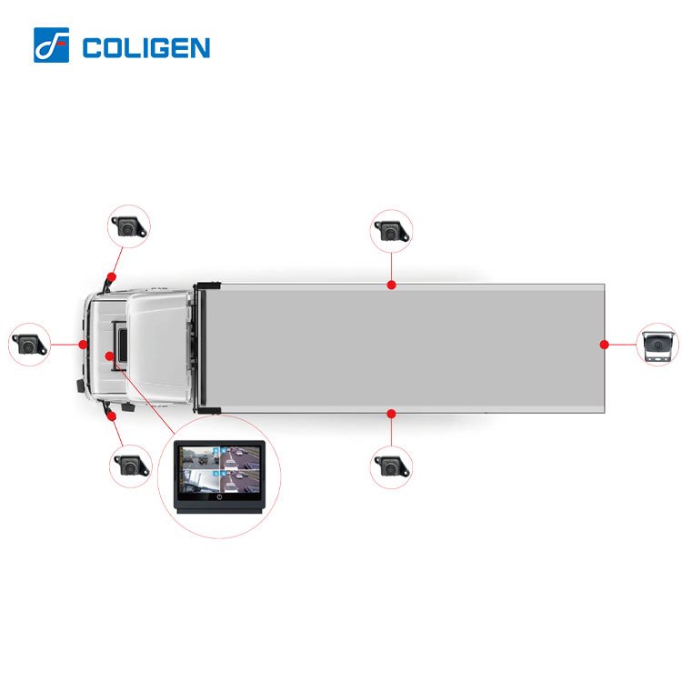 Coligen Truck Backup Rear View Parking Camera for GMC Heavy Duty 18 IR Lights Rear Camera