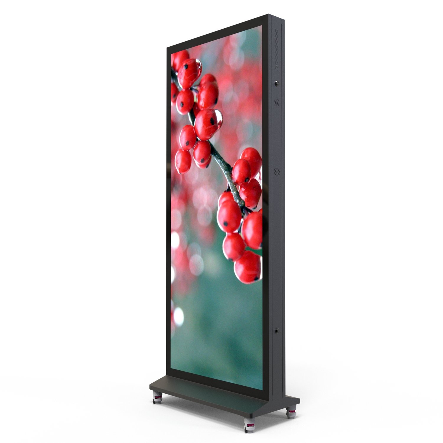 Bigbull 69.3 Inch Double-Side Floor-standing Full Screen Android Lcd Panel Digital Signage Bar Display for Advertising Wheel