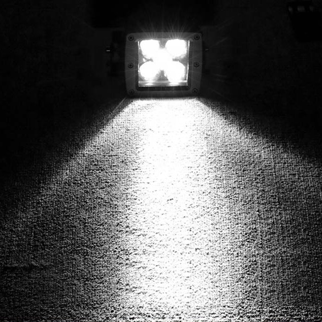 3 Inch 50W Spot LED Pods Offroad Driving Lights Fog Lights Square LED Work Light for Trucks SUV ATV UTV