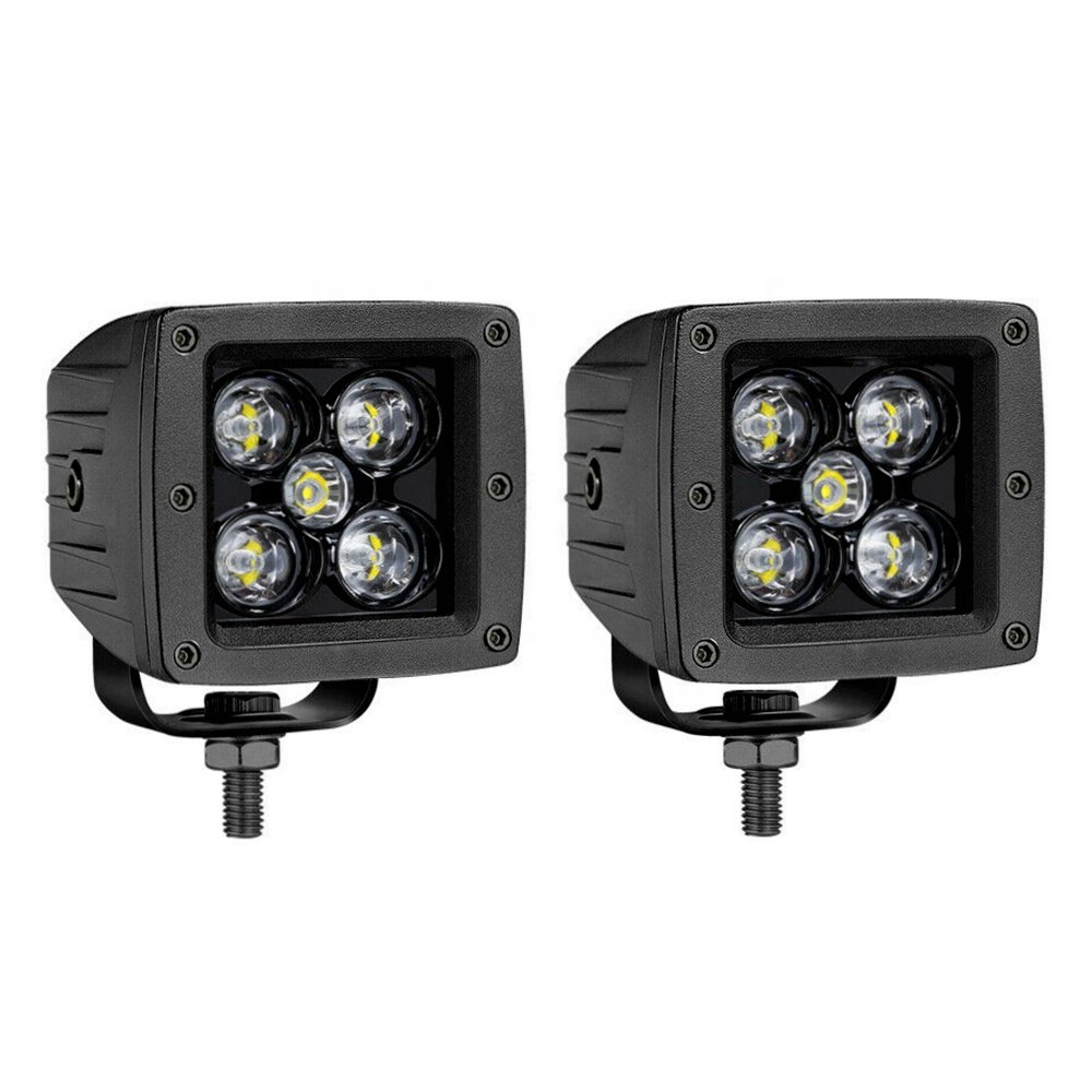 3 Inch 50W Spot LED Pods Offroad Driving Lights Fog Lights Square LED Work Light for Trucks SUV ATV UTV