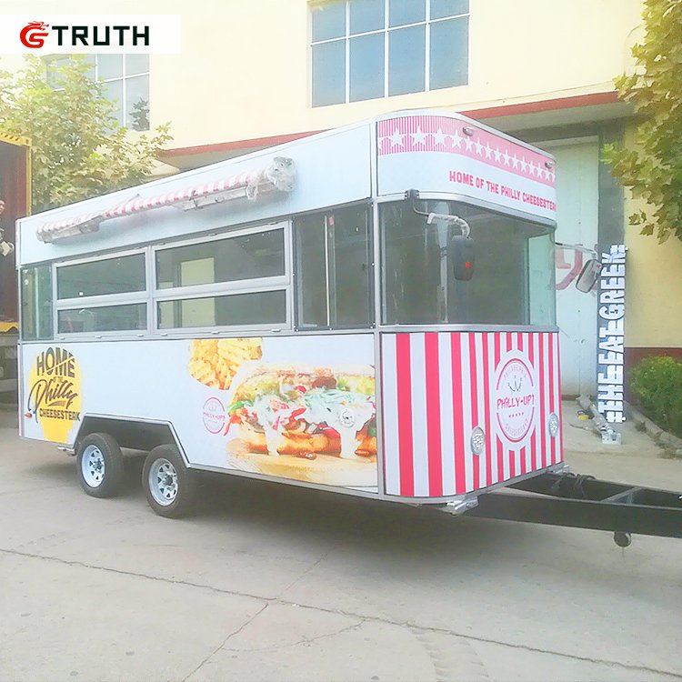 Mobile Catering Trailer Food Bus Mobile Food Truck with Electric Power