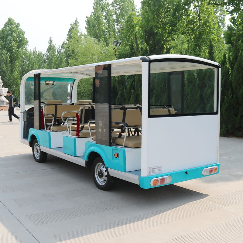 Stable Performance 14 Seats Person Lithium Battery 4 Wheel Electric Sightseeing Bus