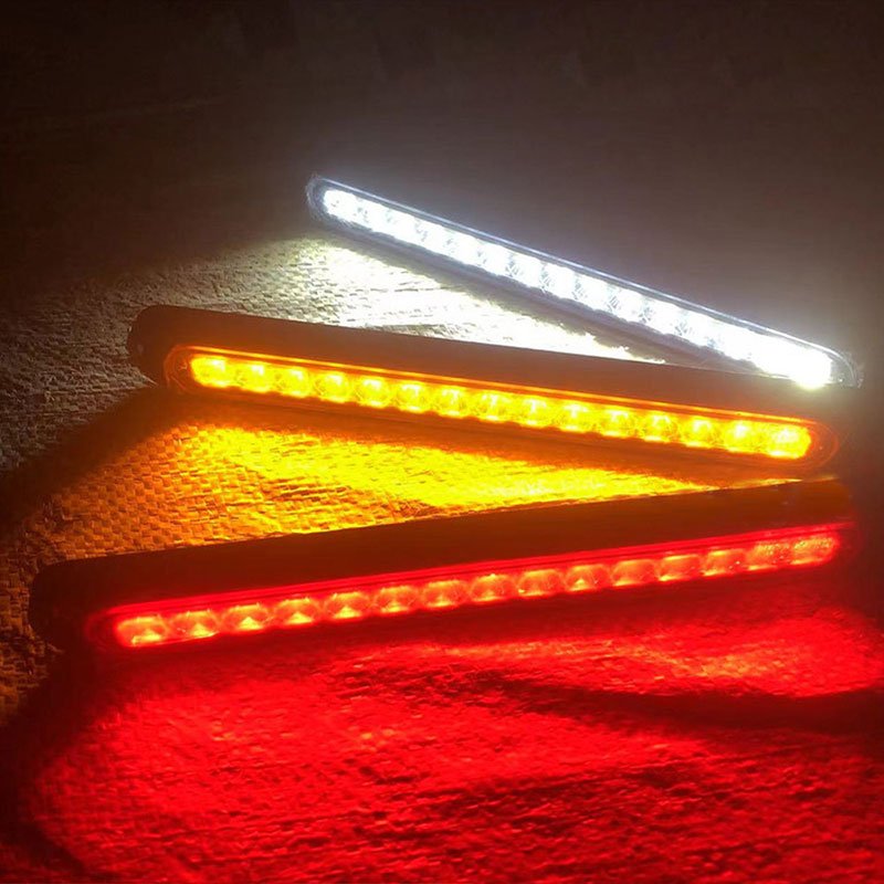 Super Bright Work Light 15 Led Waterproof Trailer Bus Lorry Clearance Lamp Ultra Slim Led Flashing Rim Lights Truck Side Light
