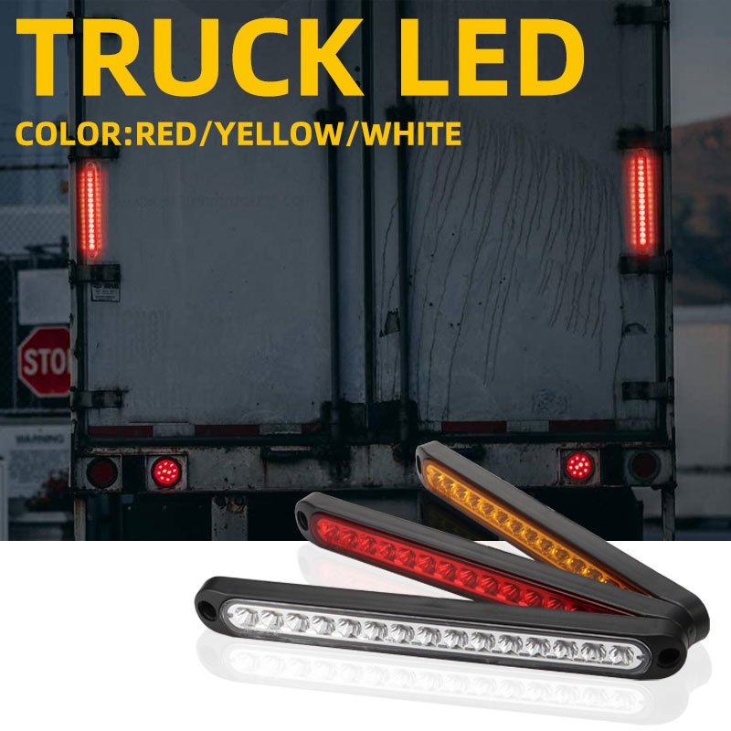 Super Bright Work Light 15 Led Waterproof Trailer Bus Lorry Clearance Lamp Ultra Slim Led Flashing Rim Lights Truck Side Light