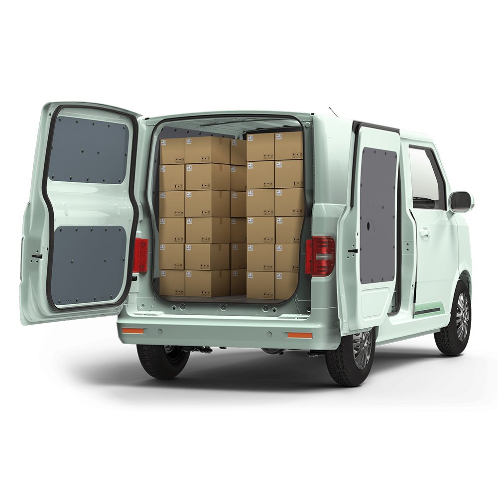 China Manufacturer Automobile Ev Minibus Easy to Drive 4 Wheels Electric Cargo Mini Van