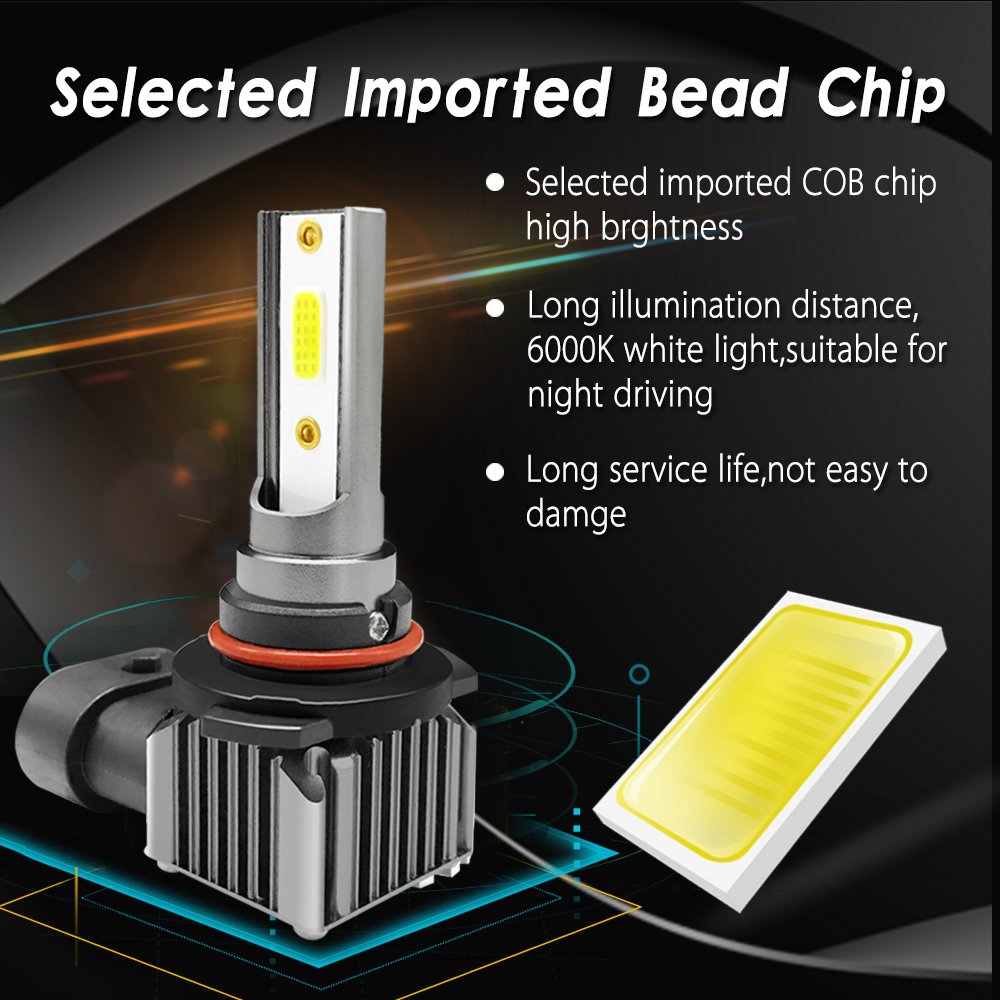 Roadsun Led Lighting for Vehicle 50W 6000K 12V Car Accessories HB3 HB4 H1 H7 9005 9006 H4 Led Headlight Bulb H11 Fog Lamp