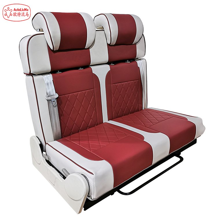 Hot Sale Custom Refitted RV Seat and Bed Combo for MPV Truck Commuter Van Made of Leather