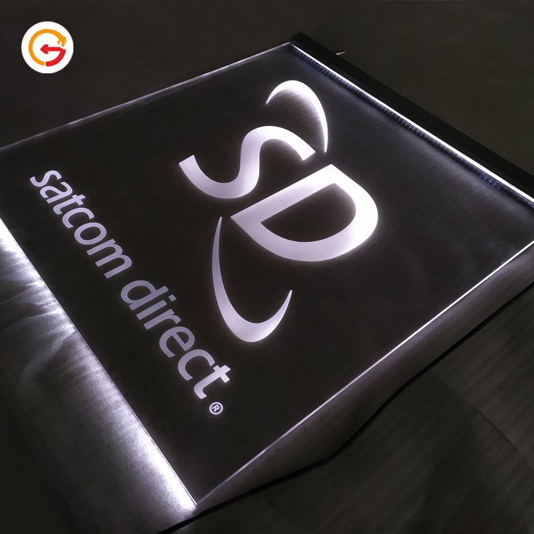 JAGUARSIGN Manufacturer Custom Hotel Wayfinding and Directional Signs Exit LED Acrylic Edge Lit Sign for Underground Parking Lot