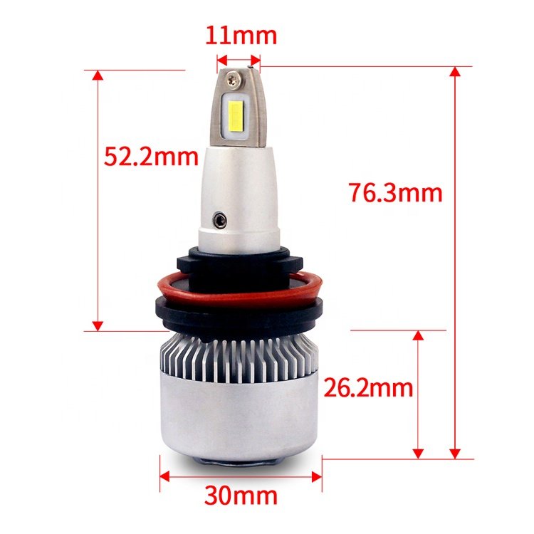 Raych Super Bright 360 Mini Size Led Headlight R4 H4 H13 80W Led Car Bulbs Led Car Lamps CSP Chip for Cars Automotive Vehicles