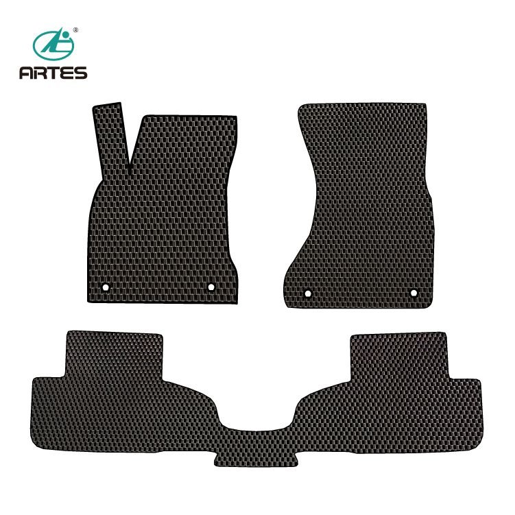 OEM ODM Car Accessories 3psc/4ps Pvc Rubber High Quality Anti-slip Wholesale Universal Chain Floor Mats Car Mat