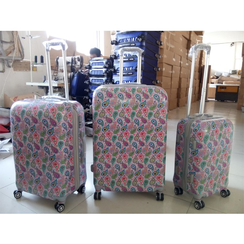 China Supplier 3 Pcs UK Flag Printed Hard Luggage Suitcases Luggage
