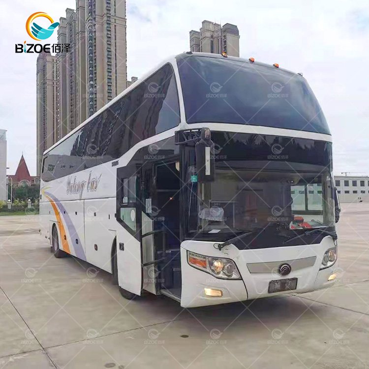 Large Luggage Compartment 47 Seat Vehicles 6 Shifts Manual Used Passenger Bus Transport Bus