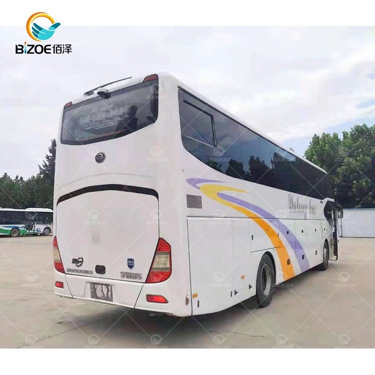 Large Luggage Compartment 47 Seat Vehicles 6 Shifts Manual Used Passenger Bus Transport Bus
