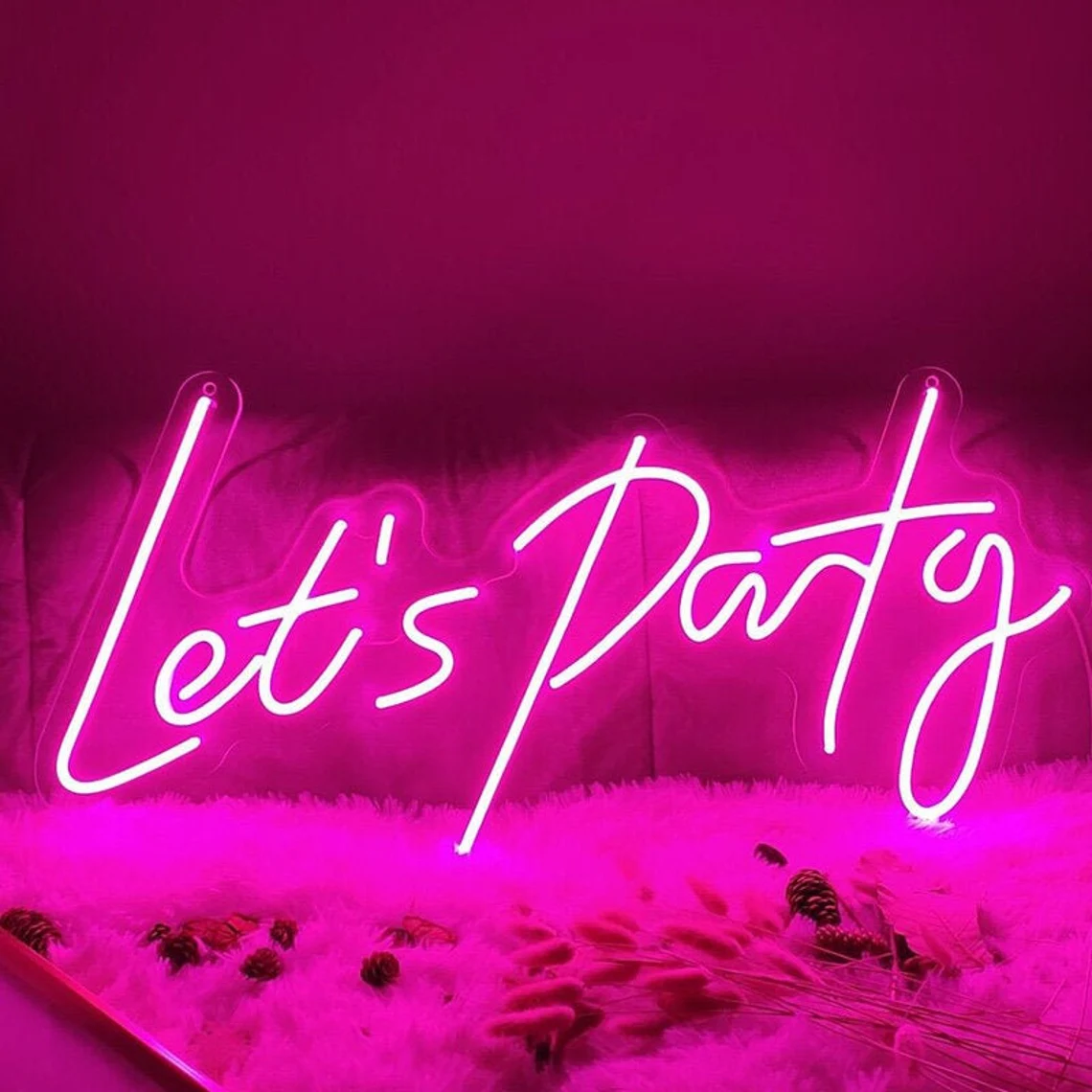 Customized Gay bar Home Beer Bar Wall Oh Baby Happy Birthday Light Led Custom Made Neon Signs Lights for Bedroom Led Sign Board