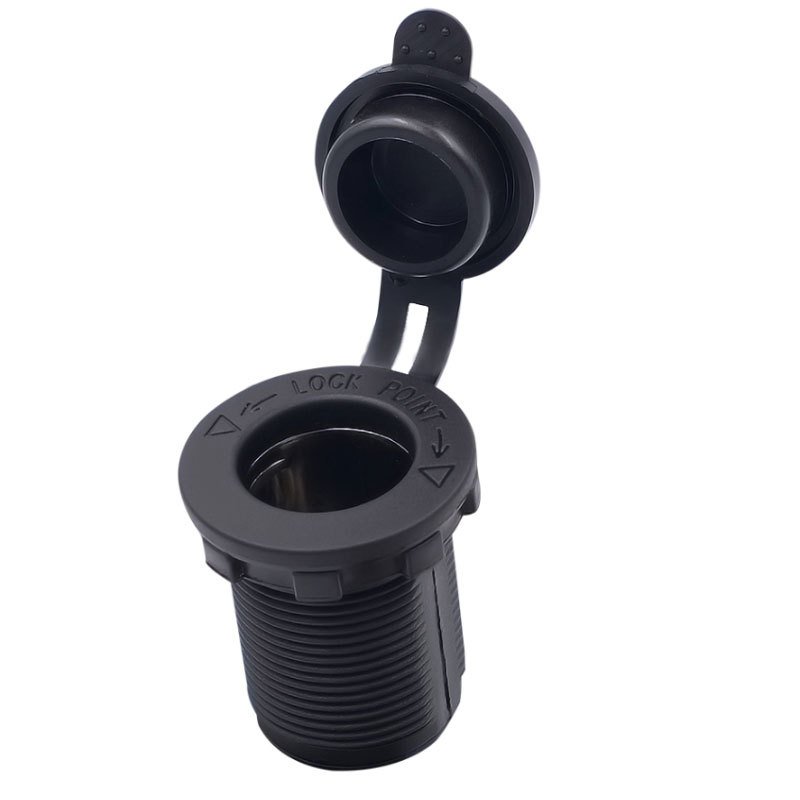 12V/24V Car Cigarette Lighter Socket, for Car Marine Motorcycle ATV RV and More, Car Interior Accessories