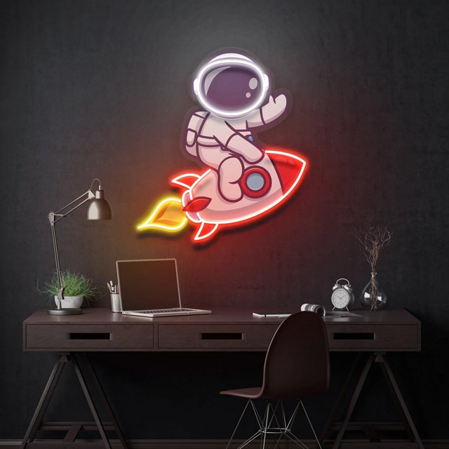 Rebow Dropshipping Acrylic Custom Led Light Neon Sign Waterproof Neon Sign Art for Bar Sign Bedroom Birthday Party Home