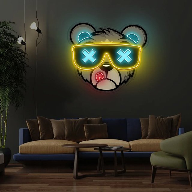 Rebow Dropshipping Acrylic Custom Led Light Neon Sign Waterproof Neon Sign Art for Bar Sign Bedroom Birthday Party Home