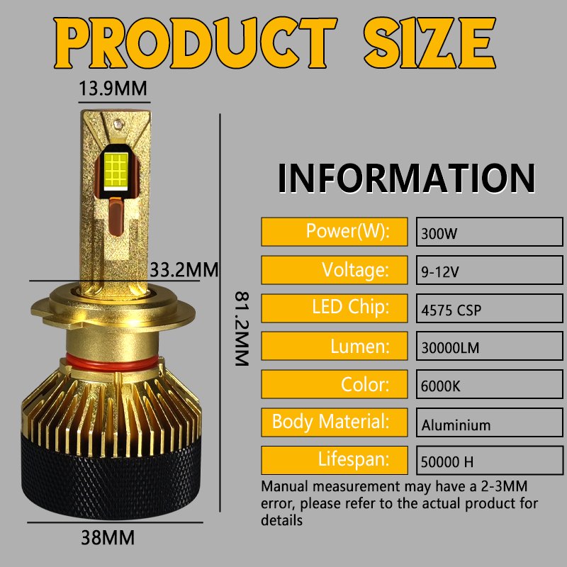 CAROLYN H11 Bulb 9004 9007 h7 Led Headlight Bulb 150 Watt 360 Degree Led Headlight Bulb H27 H4 H11 Led Lights For Car 300w