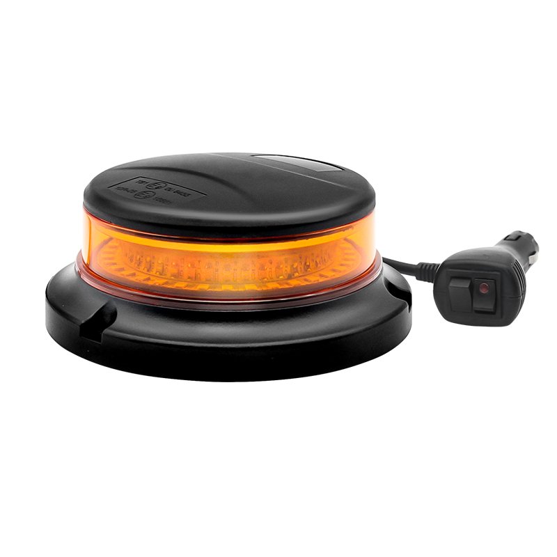 E Mark R10 Warning Beacon Light Emergency Strobe Light Magnetic Safety Flashing Car Cigarette Lighter Lamp for Bus Forklift