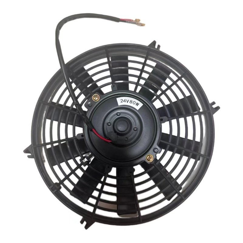 Factory Wholesale 10in Universal Car Condenser Cooling Fan 80W Radiator for 12V & 24V Cars Car Engine Cooling