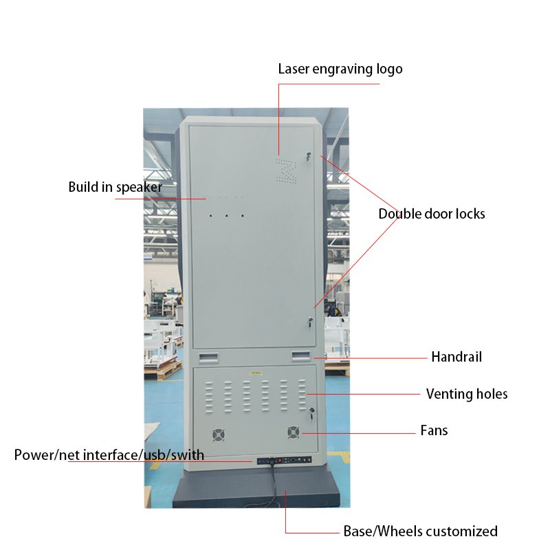 OEM 43 55 Inch Vertical Video LCD Advertising Display Touch Screen Kiosk Floor Stand Digital Signage for Indoor Elevator