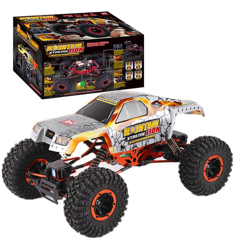 RH Four-wheel Drive Full Scale Remote Control Climbing Car 1:10 Front Steering Brushed Rock Car Model Car REMO 1071